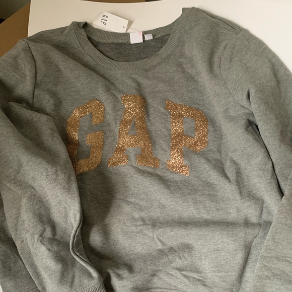 GAP Tops - 🆕 GAP sweatshirt with Glitter Logo XL